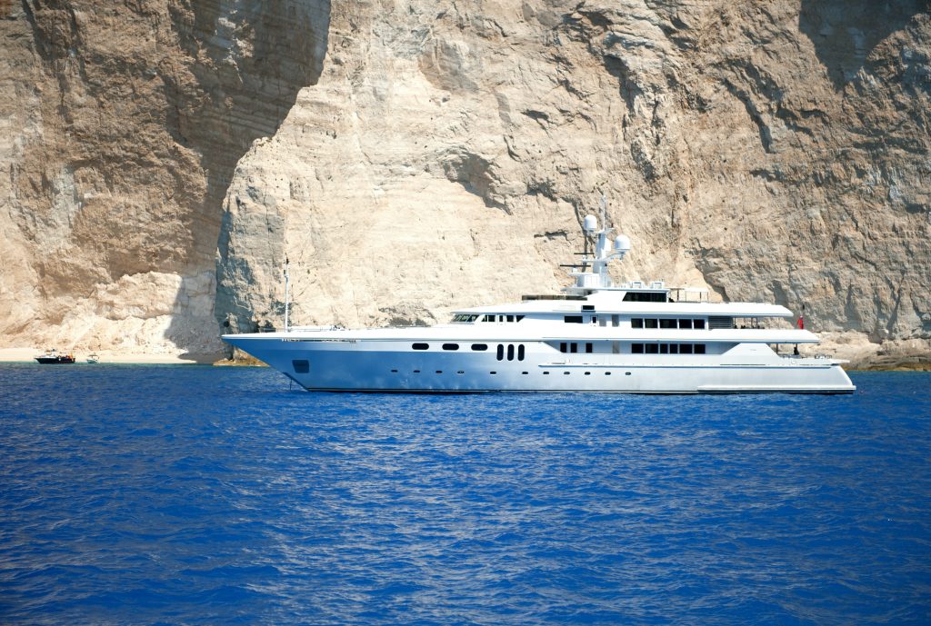 Athens to Paros. Luxury private motor yacht Greece.